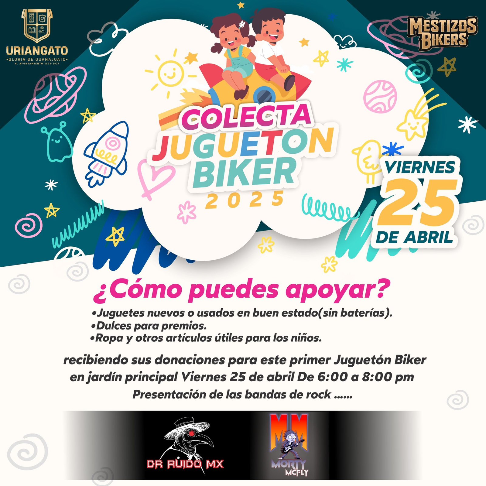 Colecta Juguetón biker 2025