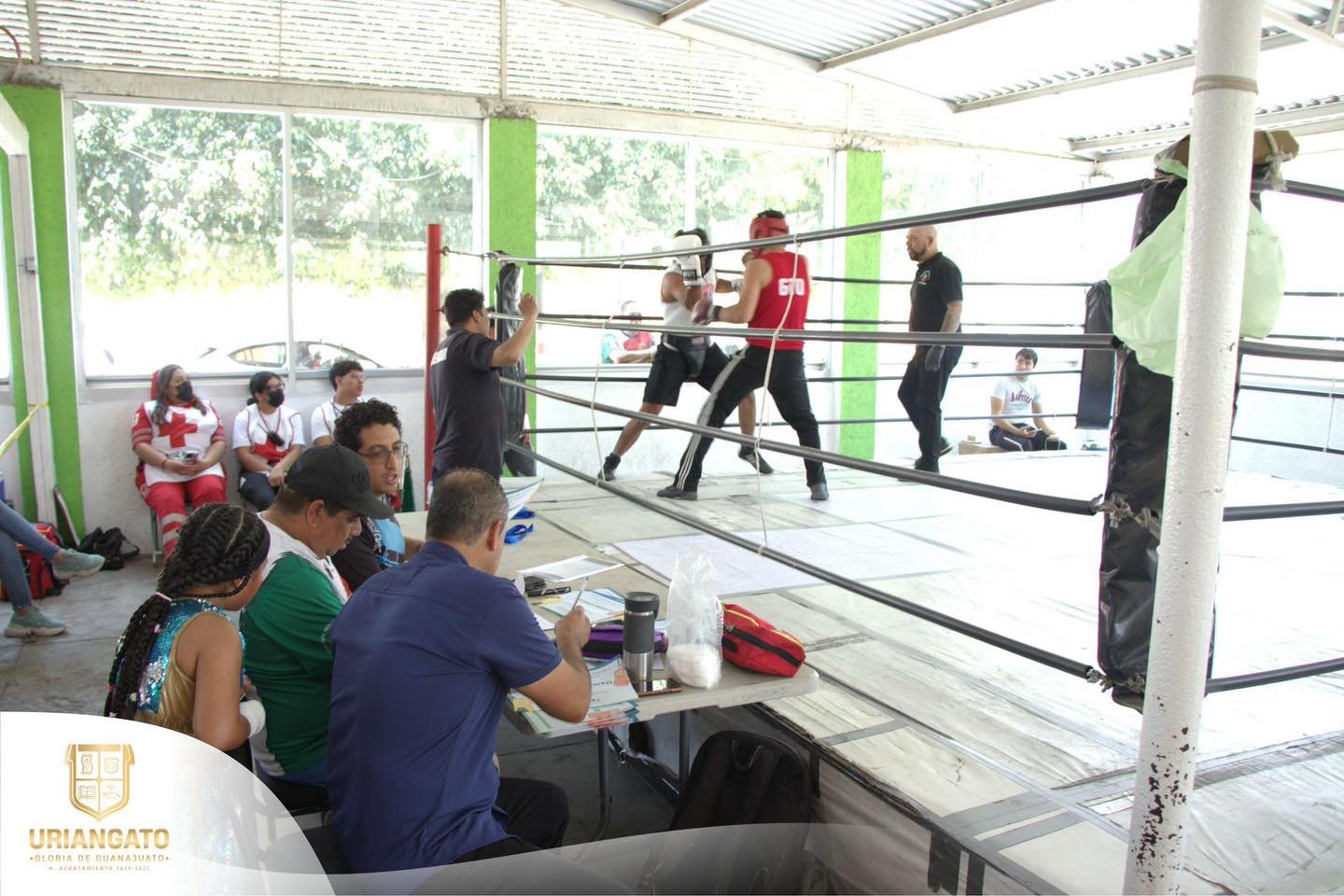 Comudaj realizo Sparring de Box por  el día del niños 